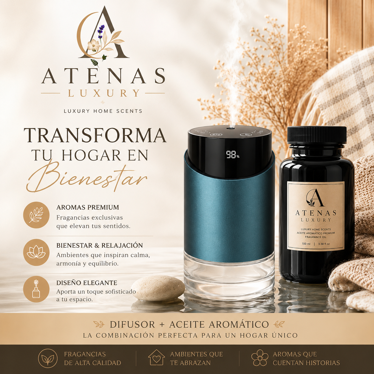 Diffuser + Fragrance Oil Kit